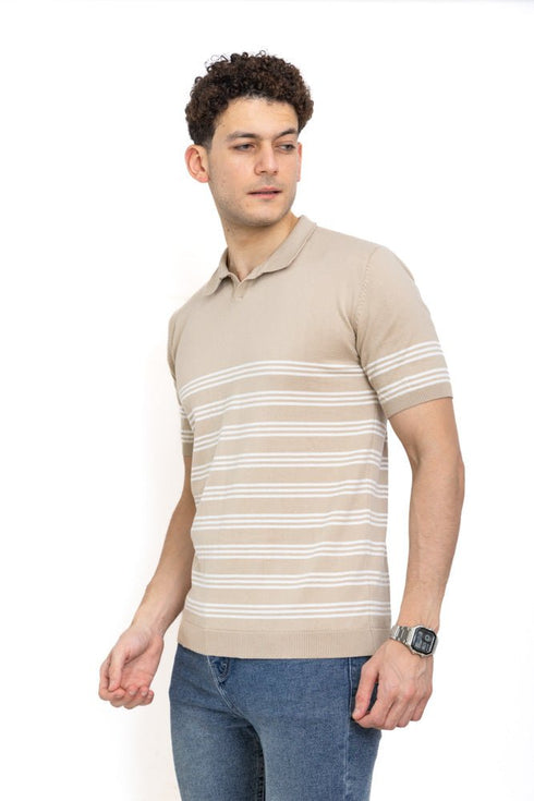 Latte Design 4 - F - Polo Neck T-Shirt - Khotwh